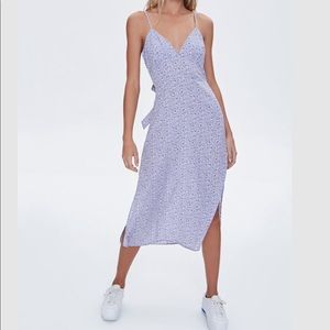 Lavendar Floral Midi Dress